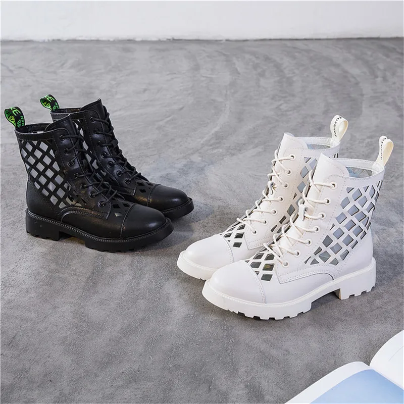 Hjwsfdcai Women Breathable Round Toe Genuine Leather Sandals New Ladies Punk Style Lace-Up Short Boots Mujer Street Fashion Shoe
Hjwsfdcai Women Breathable Round Toe Genuine Leather Sandals New Ladies Punk Style Lace-Up Short Boots Mujer Street Fashion Shoe