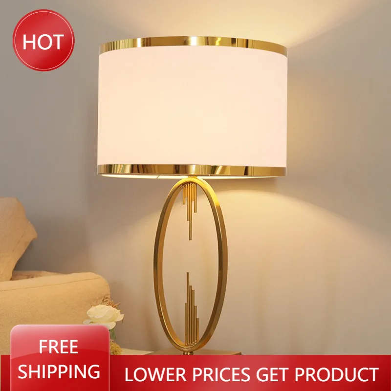 Bedroom Golden Desk Lamp Vintage Living Room Luxury Creative Desk Lamp Metal Antique Bedside Table De Chevet Indoor Lighting
Bedroom Golden Desk Lamp Vintage Living Room Luxury Creative Desk Lamp Metal Antique Bedside Table De Chevet Indoor Lighting