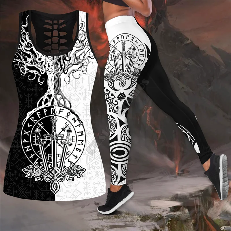 Warrior Viking Combo Outfit Leggings and Hollow out Tank Top Suit Yoga Fitness Soft Legging Summer Women For Girl
Warrior Viking Combo Outfit Leggings and Hollow out Tank Top Suit Yoga Fitness Soft Legging Summer Women For Girl
