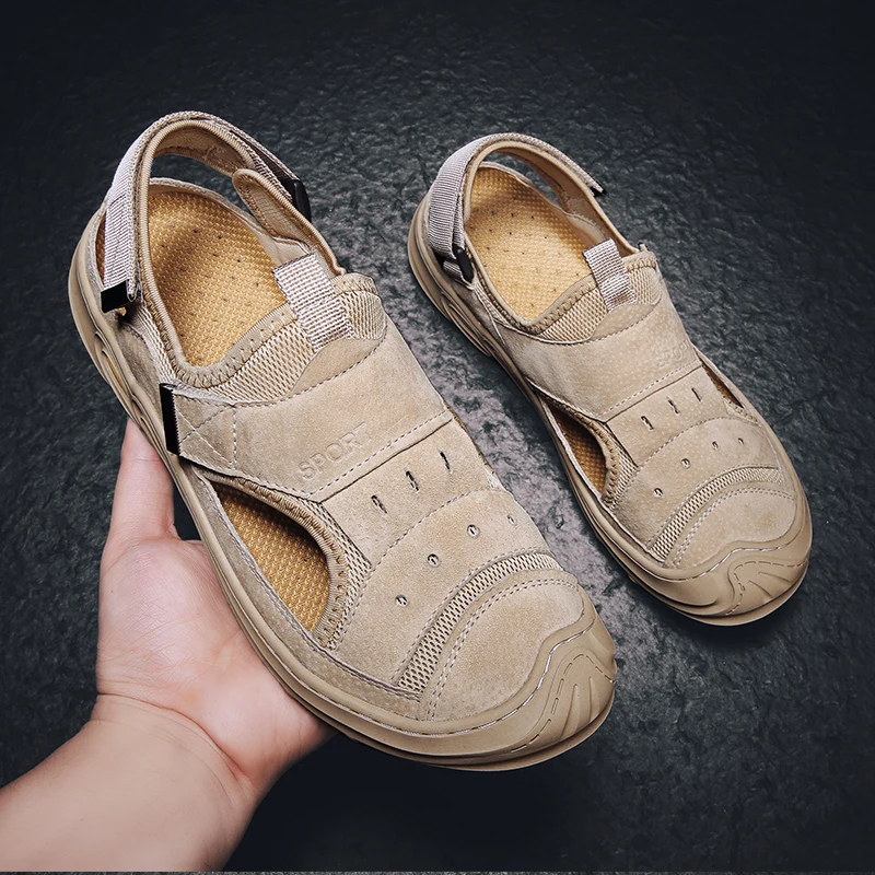 Breathable Mesh Sandals Men Leather Sandalias Hombre Verano Zapatillas Transpirables
Breathable Mesh Sandals Men Leather Sandalias Hombre Verano Zapatillas Transpirables