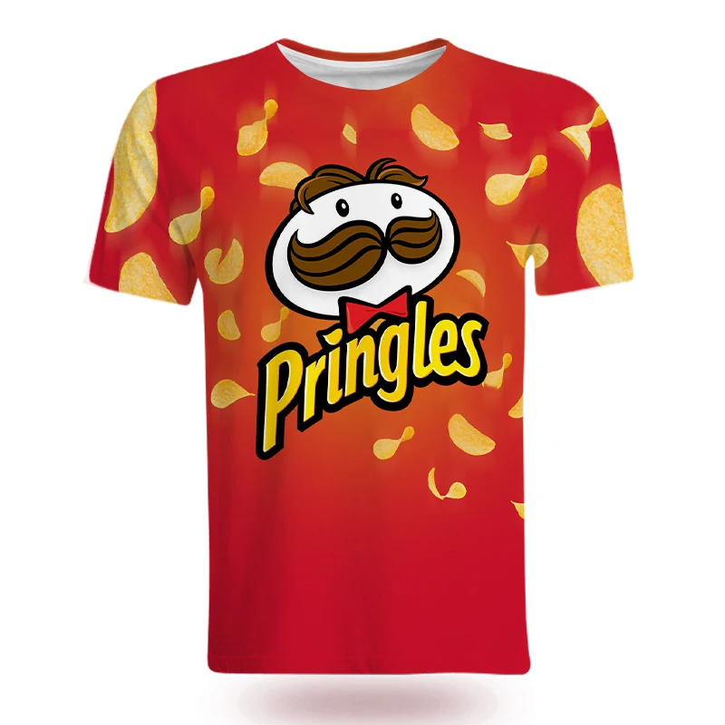 Лето 2021, модная 3D-печать, искусственные картофельные чипсы, мужские/женские модные рубашки с круглым вырезом
Лето 2021, модная 3D-печать, искусственные картофельные чипсы, мужские/женские модные рубашки с круглым вырезом