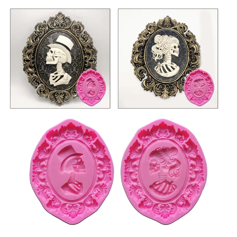 Halloween Creative Skull Male Female Silicone Mold Indoor Wall Photo Frame Decoration Diy Plaster Resin Silicone Mold
Halloween Creative Skull Male Female Silicone Mold Indoor Wall Photo Frame Decoration Diy Plaster Resin Silicone Mold
