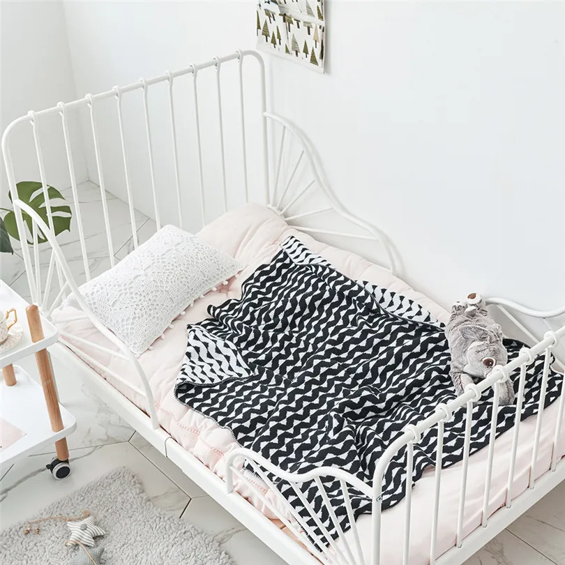 Nordic Knitted Blanket Newborn Baby Swaddle Wrap 100% Cotton Sofa Thorw Thread Blankets 110cm Kids Bedding Crib Stroller Blanket 
Nordic Knitted Blanket Newborn Baby Swaddle Wrap 100% Cotton Sofa Thorw Thread Blankets 110cm Kids Bedding Crib Stroller Blanket
