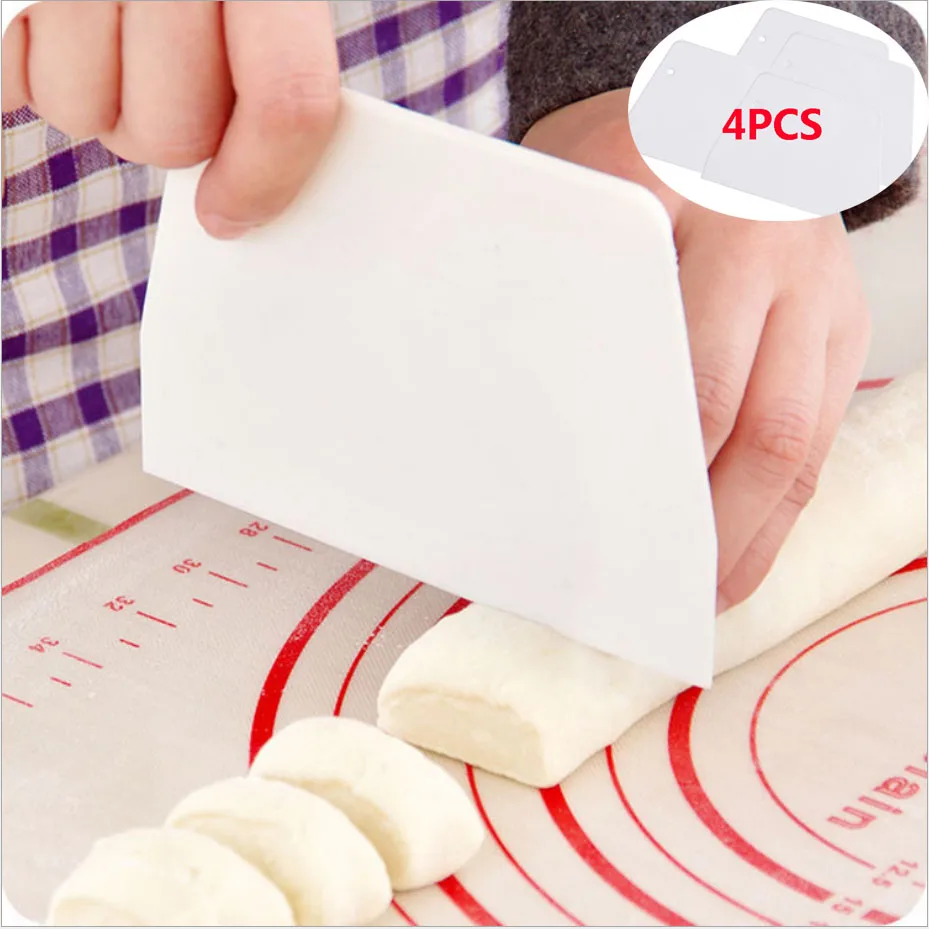 Scraper Cream Cakes Dough Cutters Dough Scraper Baking Tools Cut Trapezoidal Plastic Flour Scraper Kitchen Accessories Gadgets
Scraper Cream Cakes Dough Cutters Dough Scraper Baking Tools Cut Trapezoidal Plastic Flour Scraper Kitchen Accessories Gadgets