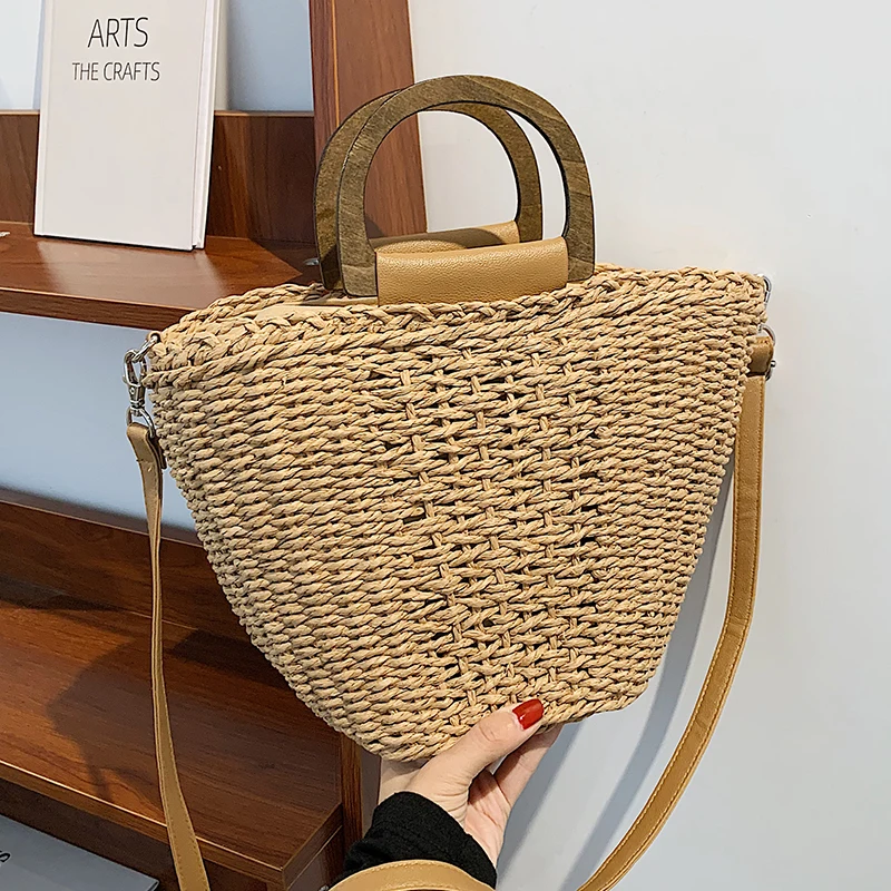 Simple Straw Bucket Women Crossbody Bags Summer Weaving Shoulder Bag Vintage Tote Messenger Bag Beach Travel Female Handbags Sac
Simple Straw Bucket Women Crossbody Bags Summer Weaving Shoulder Bag Vintage Tote Messenger Bag Beach Travel Female Handbags Sac