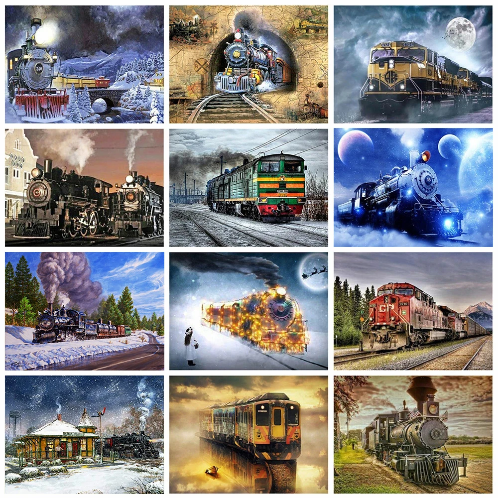 Full Square / Round 5D Diy Diamond Painting Train Landscape 3D Diamond Embroidery Cross Stitch Rhinestone Mosaic Art Home Decor
Full Square / Round 5D Diy Diamond Painting Train Landscape 3D Diamond Embroidery Cross Stitch Rhinestone Mosaic Art Home Decor