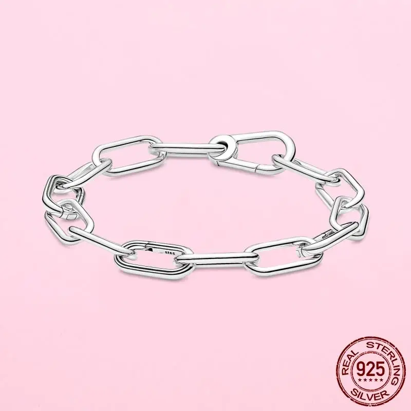 TOP SALE 925 Sterling Silver Heart Snake Chain Fashion Bracelets For Women Fit Original Pandora Charms Beads Jewelry Gift
TOP SALE 925 Sterling Silver Heart Snake Chain Fashion Bracelets For Women Fit Original Pandora Charms Beads Jewelry Gift