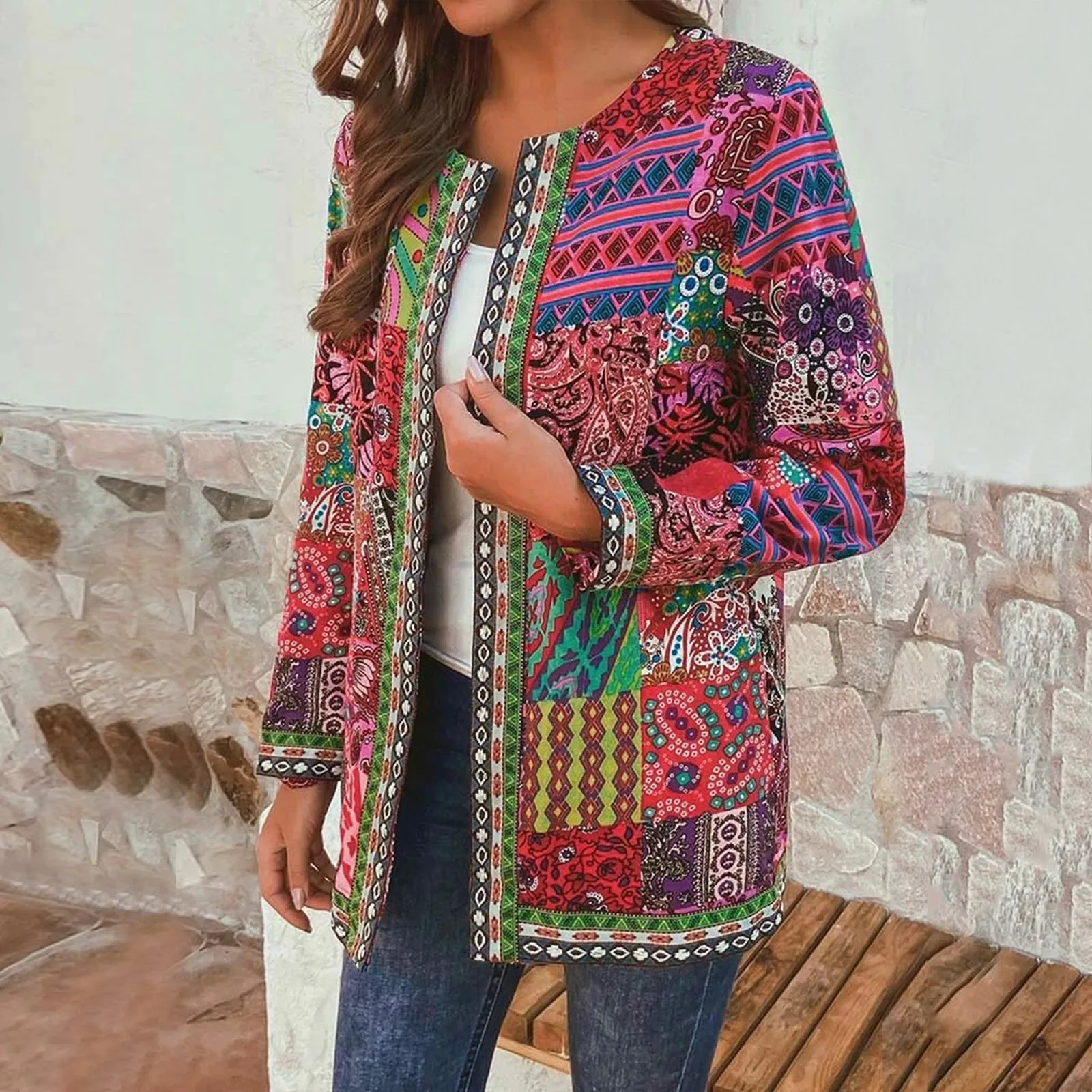 Women Fashion Cardigan Leisure Retro Cotton Linen Non Positioning Printing Loose Long Sleeve Coat Cardigan Кардиган Женский
Women Fashion Cardigan Leisure Retro Cotton Linen Non Positioning Printing Loose Long Sleeve Coat Cardigan Кардиган Женский