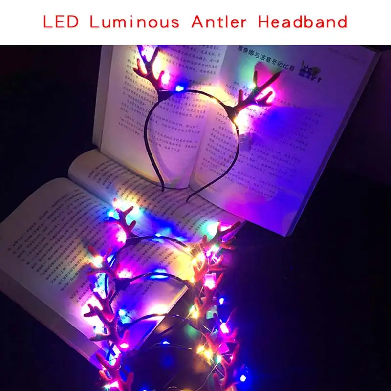 LED glowing feather antler headband toys for kids and women cute Christmas headband decorations party glowing antler headband
LED glowing feather antler headband toys for kids and women cute Christmas headband decorations party glowing antler headband
