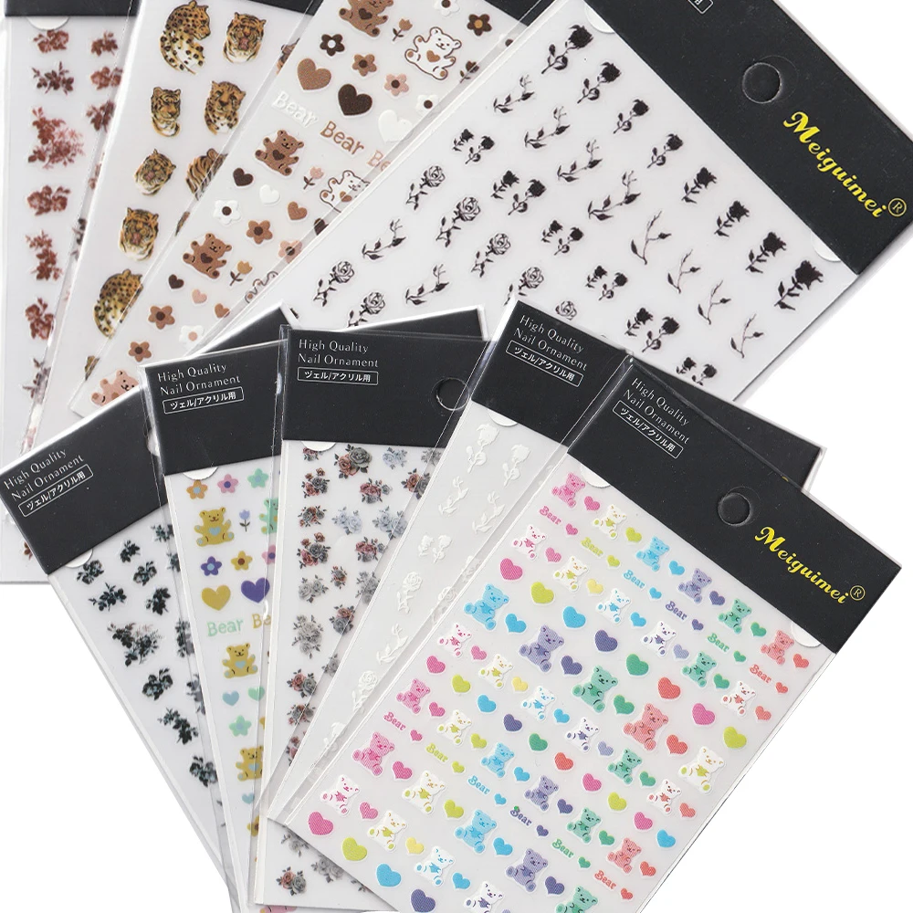 1 Sheet Love Heart Bear Nail Decal Stickers,Adhesive Flower Animal Nail Art Sticker Vintage flowers Manicure Nail Decrations K3
1 Sheet Love Heart Bear Nail Decal Stickers,Adhesive Flower Animal Nail Art Sticker Vintage flowers Manicure Nail Decrations K3