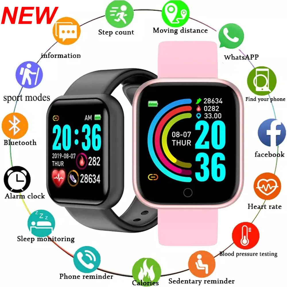 Y68 Smart Watch Men Wristwatches Smartwatch Electronic Clock Fitness Monitor Men Gift Reloj inteligente for Huawei Relogio SB001
Y68 Smart Watch Men Wristwatches Smartwatch Electronic Clock Fitness Monitor Men Gift Reloj inteligente for Huawei Relogio SB001