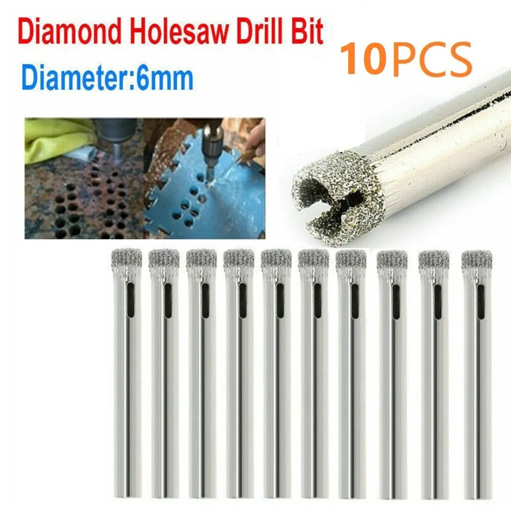 10PCS Diamond Coated Drill Bit Tile Ceramic Glass Hole Saws Drill Bit Set Porcelain Marble Holesaw Drilling Tool Power Tool Part
10PCS Diamond Coated Drill Bit Tile Ceramic Glass Hole Saws Drill Bit Set Porcelain Marble Holesaw Drilling Tool Power Tool Part