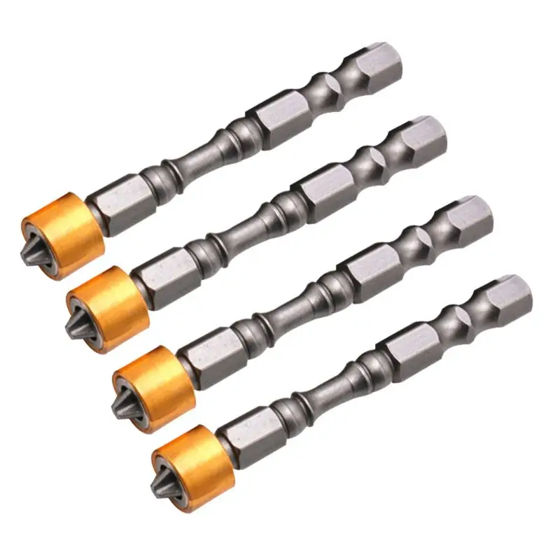10 Pcs Strong Magnetic PH2 Screwdriver Bit Set 65mm Yellow Aluminum Ring Electronic Phillips Bits for Plasterboard Screw
10 Pcs Strong Magnetic PH2 Screwdriver Bit Set 65mm Yellow Aluminum Ring Electronic Phillips Bits for Plasterboard Screw