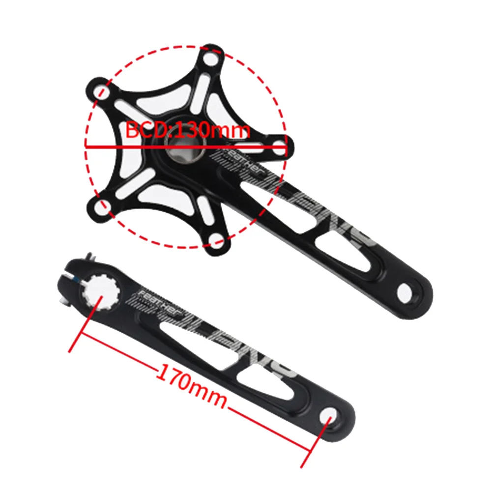 130 BCD Bicycle CrankSet Road Bike Crank Arm With Ceramic Bottom Bracket 170mm CNC High Strength For Five-jaw Folding Bike Parts
130 BCD Bicycle CrankSet Road Bike Crank Arm With Ceramic Bottom Bracket 170mm CNC High Strength For Five-jaw Folding Bike Parts