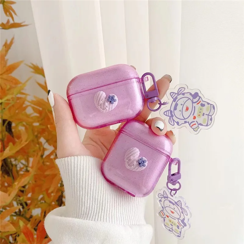 For AirPod 1 2 Pro Case Women Girl Transparent Clear Glitter Heart Cow Soft Silicone Cases For Apple Airpods Cover
For AirPod 1 2 Pro Case Women Girl Transparent Clear Glitter Heart Cow Soft Silicone Cases For Apple Airpods Cover
