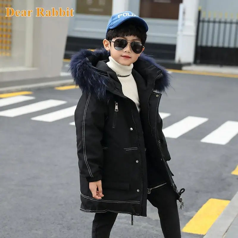 2022 Winter Boys Down Jacket Hooded Thick Warm Raccoon Fur Coat 5-16 Years Kids Teenage big Boy Outerwear Parka real clothes -30
2022 Winter Boys Down Jacket Hooded Thick Warm Raccoon Fur Coat 5-16 Years Kids Teenage big Boy Outerwear Parka real clothes -30