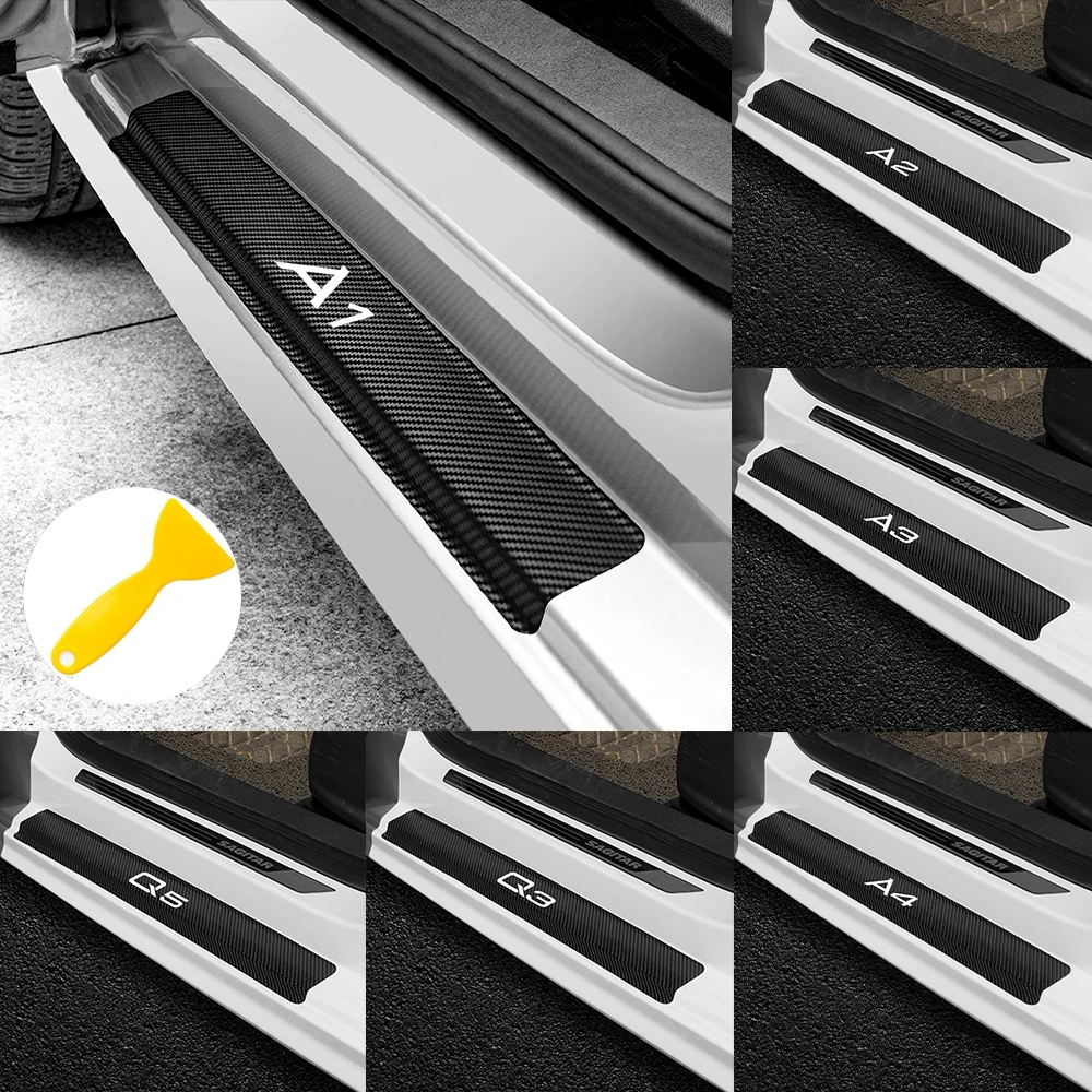 4Pcs Car Door Sill Scuff Pedal Cover Trim Carbon Fiber Stickers Accessories For Audi S line A3 A4 Q3 Q5 Q7 A6 A2 A7 A5 Q8 8P Q2
4Pcs Car Door Sill Scuff Pedal Cover Trim Carbon Fiber Stickers Accessories For Audi S line A3 A4 Q3 Q5 Q7 A6 A2 A7 A5 Q8 8P Q2
