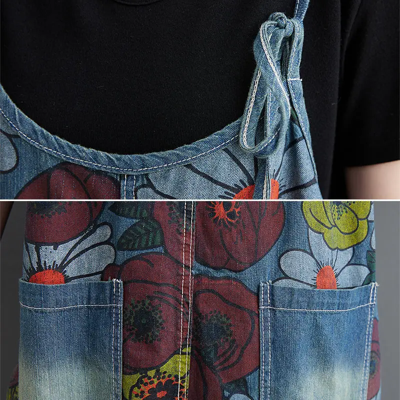 Suspenders women's summer wear plus fat plus size women's pants fat mm loose show thin cover meat art model print nine point
Suspenders women's summer wear plus fat plus size women's pants fat mm loose show thin cover meat art model print nine point