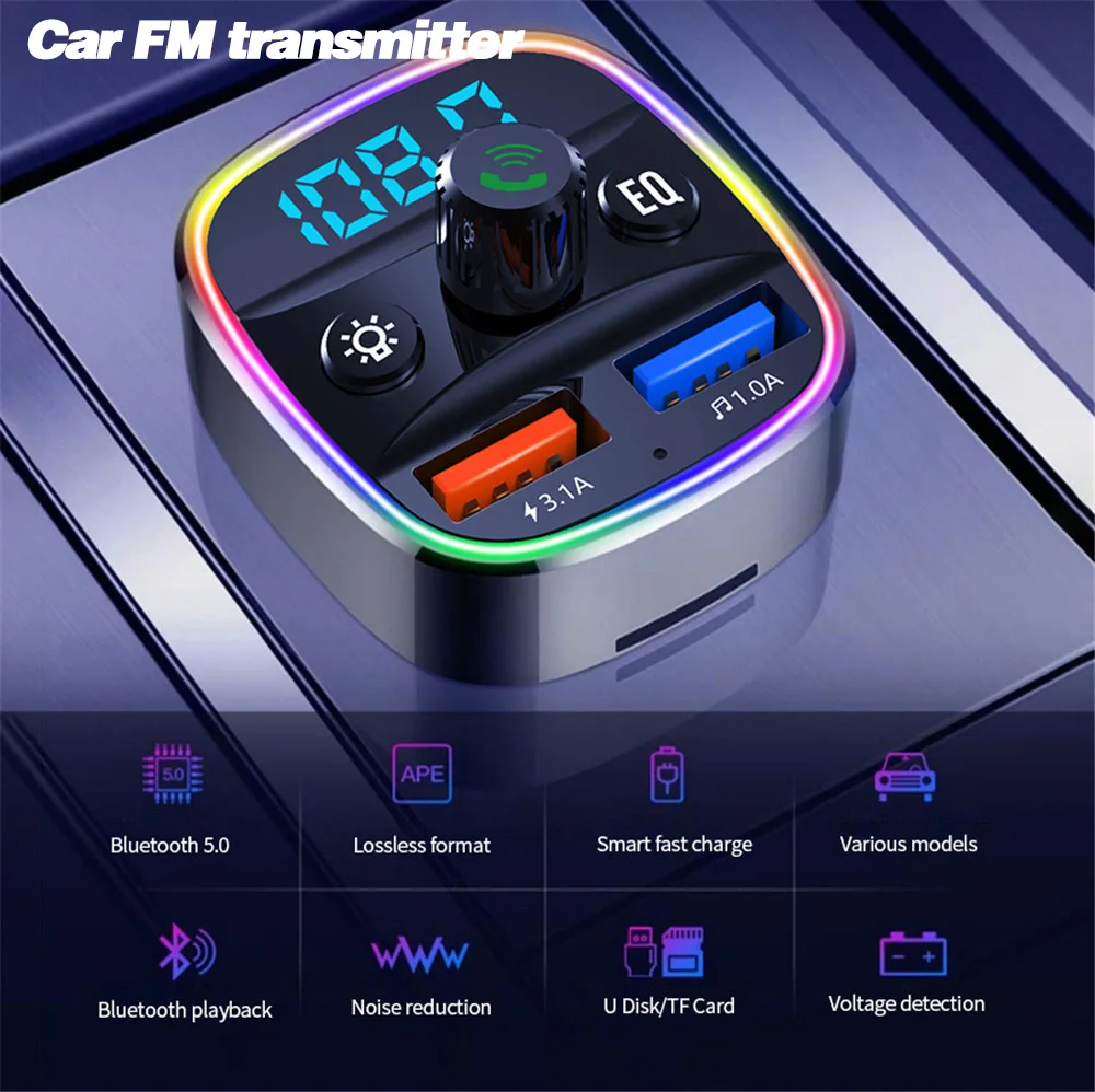 Автомобильный FM-трансмиттер kebidu со светодиодной подсветкой, Bluetooth, MP3, TF/U, дисковый плеер, автомобильный комплект громкой связи, адаптер с дв...
Автомобильный FM-трансмиттер kebidu со светодиодной подсветкой, Bluetooth, MP3, TF/U, дисковый плеер, автомобильный комплект громкой связи, адаптер с дв...
