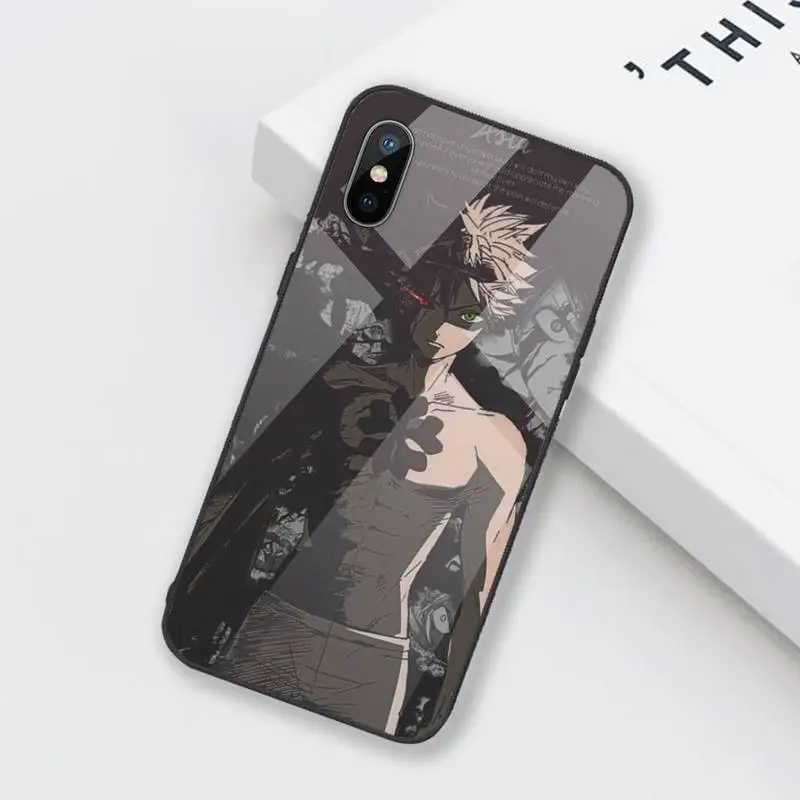 Manton Black clover Coque Phone Case Tempered glass For iphone 6 6S 7 8 plus X XS XR 11 12 mini PRO MAX
Manton Black clover Coque Phone Case Tempered glass For iphone 6 6S 7 8 plus X XS XR 11 12 mini PRO MAX