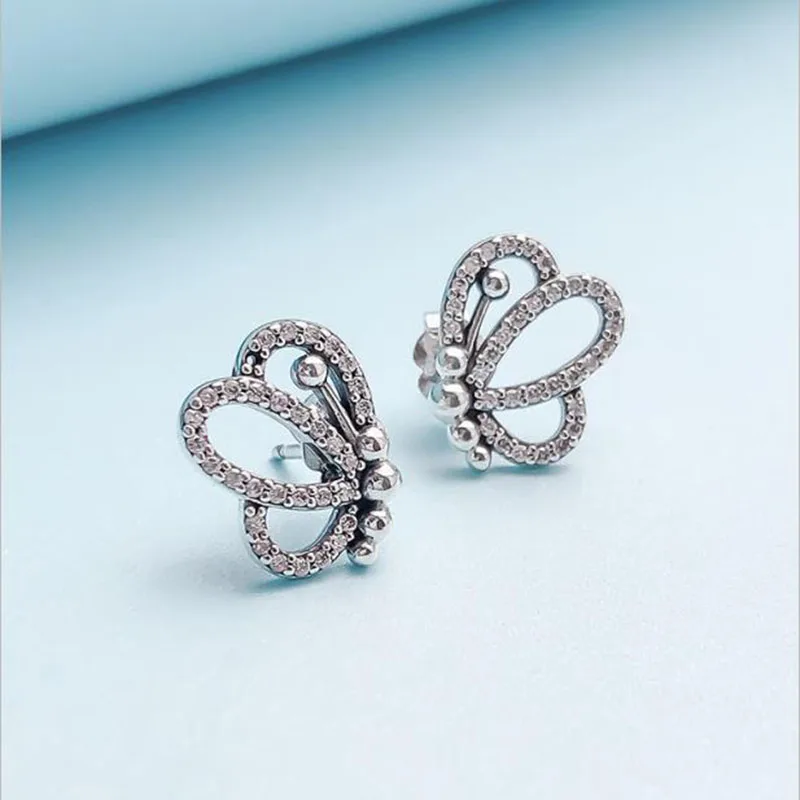 Original S925 Sterling Silver Pan Earring New Style Flying butterfly wing Earrings For Women Wedding Gift Fashion Jewelry
Original S925 Sterling Silver Pan Earring New Style Flying butterfly wing Earrings For Women Wedding Gift Fashion Jewelry