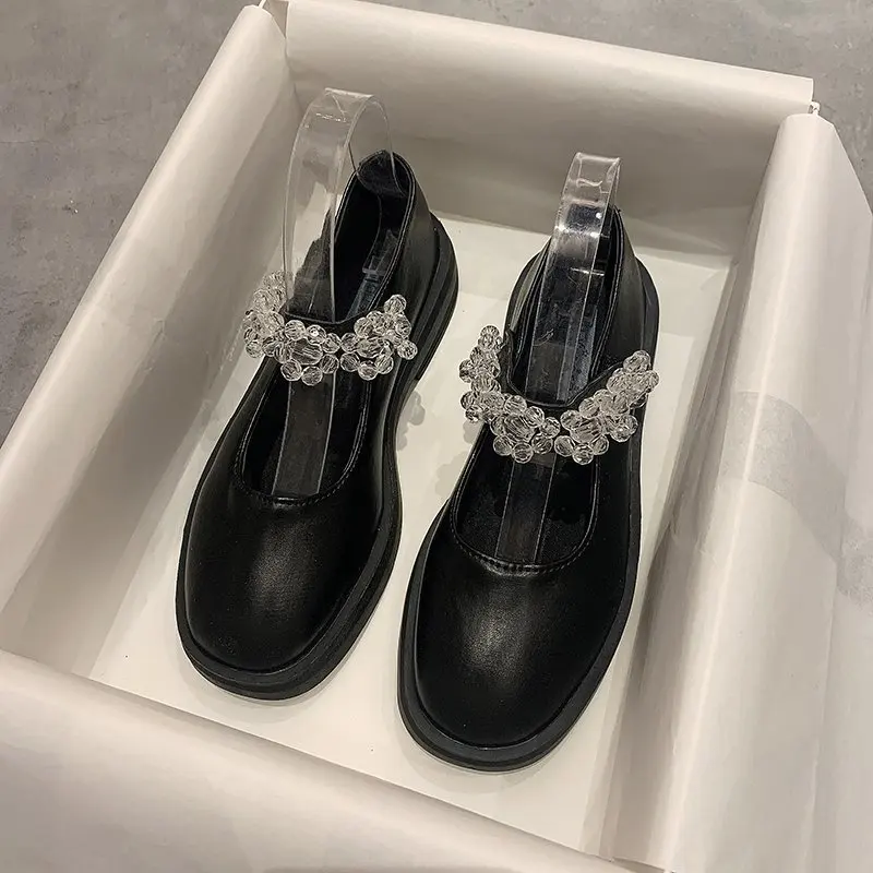 Llogai Sexy Crystal Flowers Mary Janes Shoes Woman Vintage Black Patent Leather Shoes 2021 Spring New Kawaii Lolita Shoes
Llogai Sexy Crystal Flowers Mary Janes Shoes Woman Vintage Black Patent Leather Shoes 2021 Spring New Kawaii Lolita Shoes