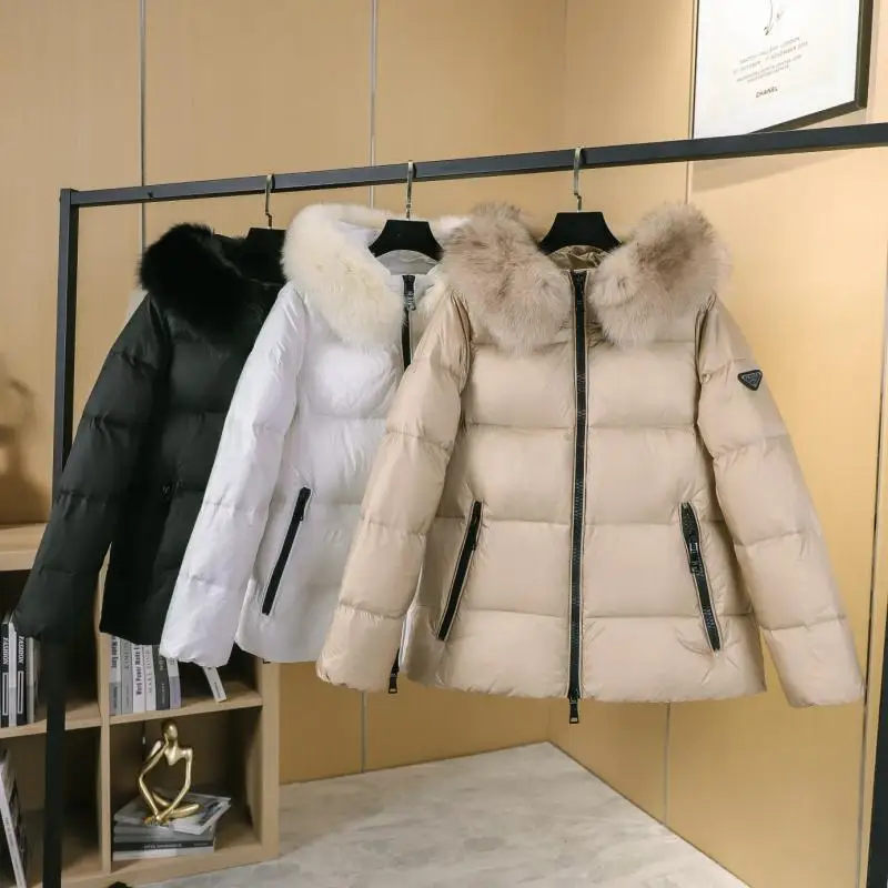 Real Fox Fur Collar Down Jacket Women 90% White Goose Down Padded Warm Winter Waist Jacket and Women Coats
Real Fox Fur Collar Down Jacket Women 90% White Goose Down Padded Warm Winter Waist Jacket and Women Coats