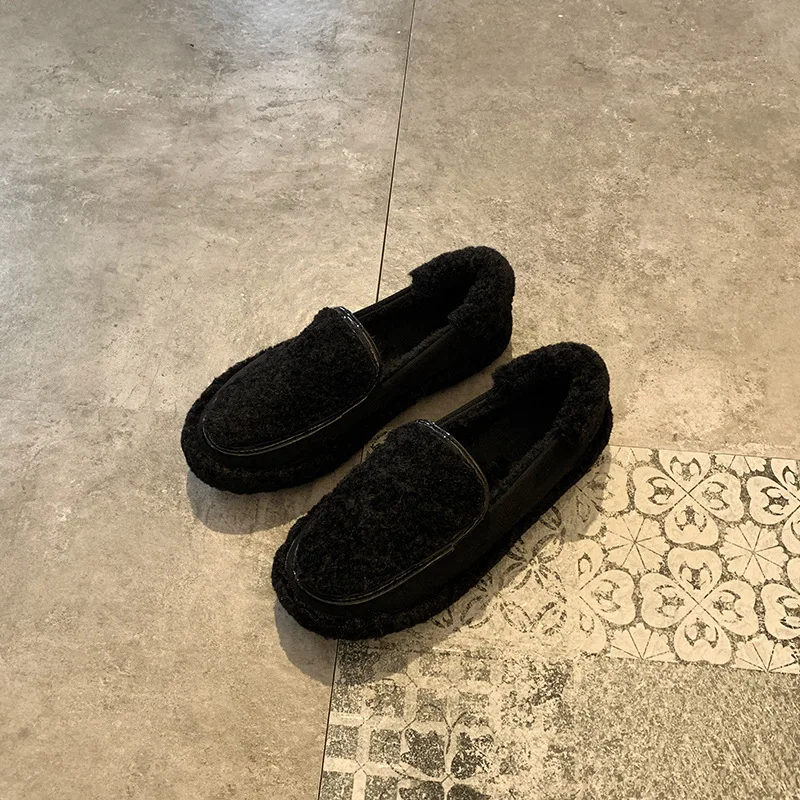 Slip on Shoes Woman Flats Spring New Causal Shoes Women's Flat Bottom Warm Plush Fur Single Shoes Leopard Print Ladies Shoes
Slip on Shoes Woman Flats Spring New Causal Shoes Women's Flat Bottom Warm Plush Fur Single Shoes Leopard Print Ladies Shoes