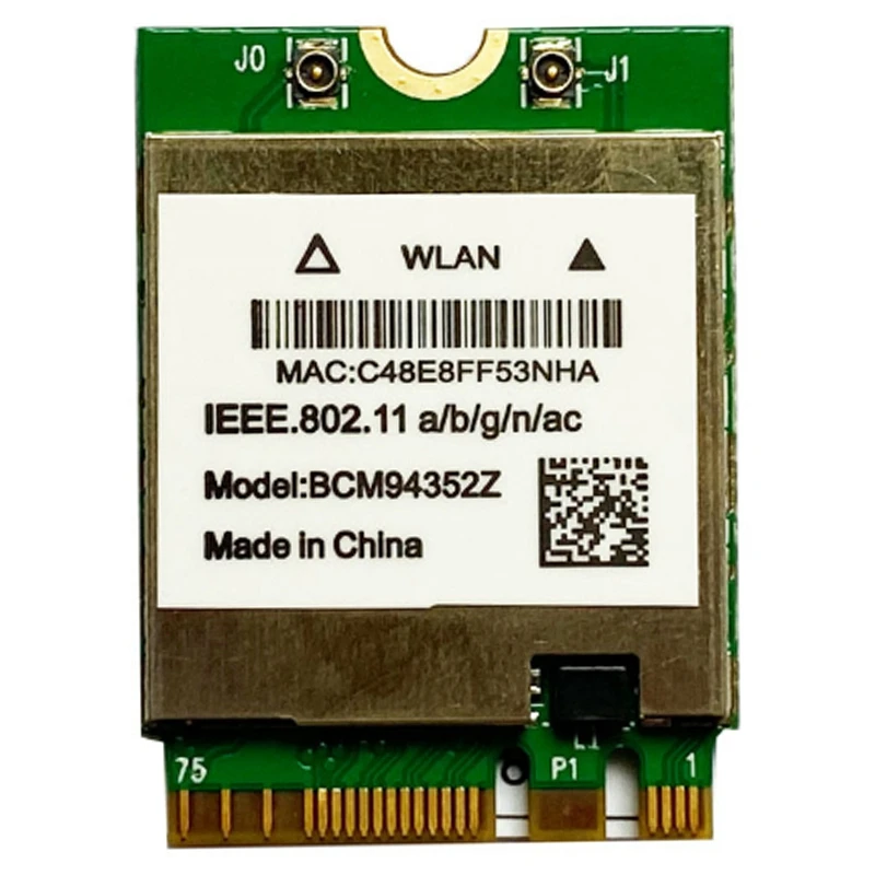 Беспроводная Wi-Fi карта Hackintosh Bcm94352Z Bcm94360Ng, Ngff M.2 1200 Мбит/с, Bluetooth 4,0 Ngff 802.11Ac, WLAN адаптер Dw1560
Беспроводная Wi-Fi карта Hackintosh Bcm94352Z Bcm94360Ng, Ngff M.2 1200 Мбит/с, Bluetooth 4,0 Ngff 802.11Ac, WLAN адаптер Dw1560