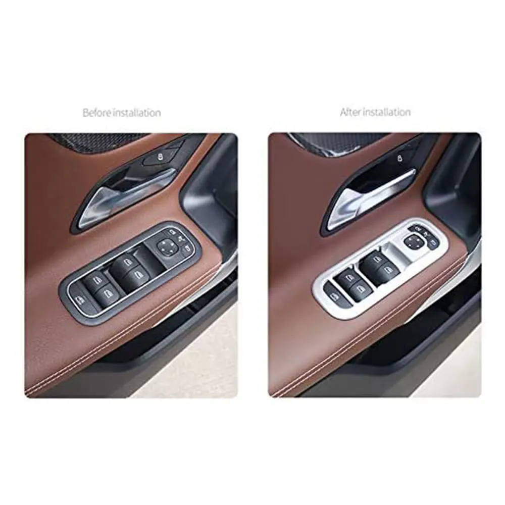 Suitable For 2020-2021 Mercedes-Benz CLA C118 W118 ABS Silver pattern style window glass lift button decorative frame 
Suitable For 2020-2021 Mercedes-Benz CLA C118 W118 ABS Silver pattern style window glass lift button decorative frame