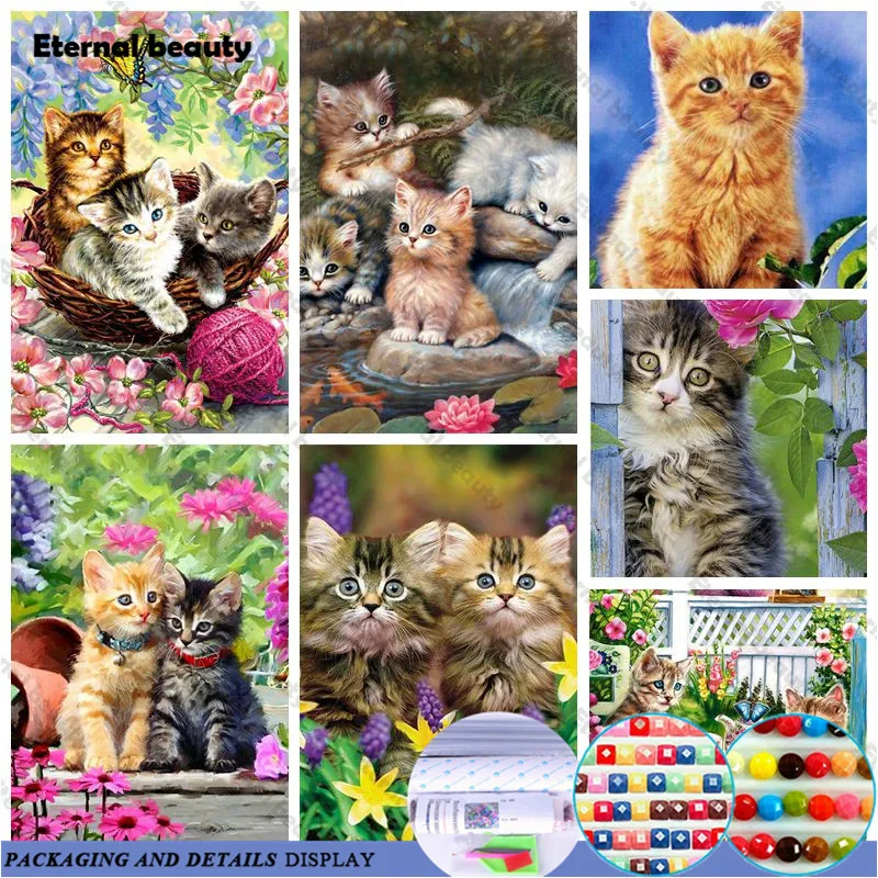 5D Diy Diamond Painting Cats Full Drill Diamond Embroidery Animals Wall Art Pictures Rhinestones Mosaic Handmade Gift Home Decor
5D Diy Diamond Painting Cats Full Drill Diamond Embroidery Animals Wall Art Pictures Rhinestones Mosaic Handmade Gift Home Decor