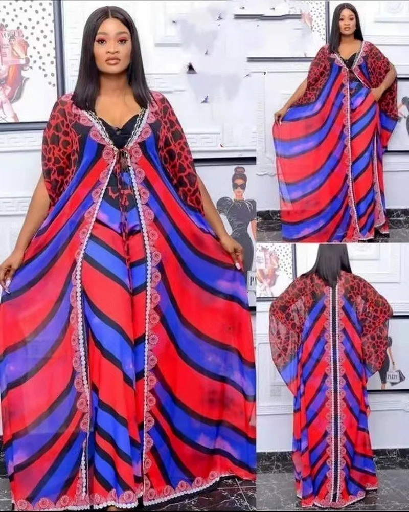 Two Piece Set Women Fall Winter Clothes African Dresses for Women 2022 Christmas Party Dress Tops Pants Sets Outfits Plus Size 
Two Piece Set Women Fall Winter Clothes African Dresses for Women 2022 Christmas Party Dress Tops Pants Sets Outfits Plus Size