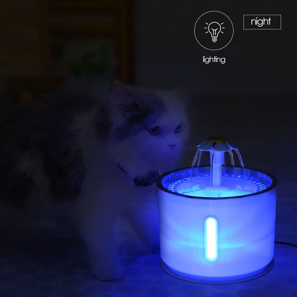 Intelligent electric pet water dispenser LED light Automatic pet water dispenser USB Stainless steel dispenser for water 
Intelligent electric pet water dispenser LED light Automatic pet water dispenser USB Stainless steel dispenser for water