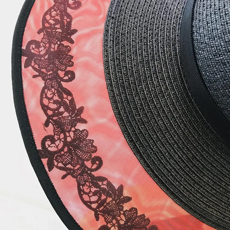 QPALCR Fashion Hat Summer Sun Hats For Women European Elegant Retro Lace Mesh Female Vacation Sunscreen Beach Cap Straw Hat
QPALCR Fashion Hat Summer Sun Hats For Women European Elegant Retro Lace Mesh Female Vacation Sunscreen Beach Cap Straw Hat