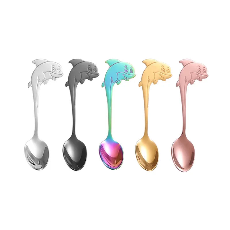 Lovely Stainless Steel Dolphin Dessert Spoon Coffee Stirring Spoon Ice Cream Spoon Tableware Creative Cup Accessories
Lovely Stainless Steel Dolphin Dessert Spoon Coffee Stirring Spoon Ice Cream Spoon Tableware Creative Cup Accessories