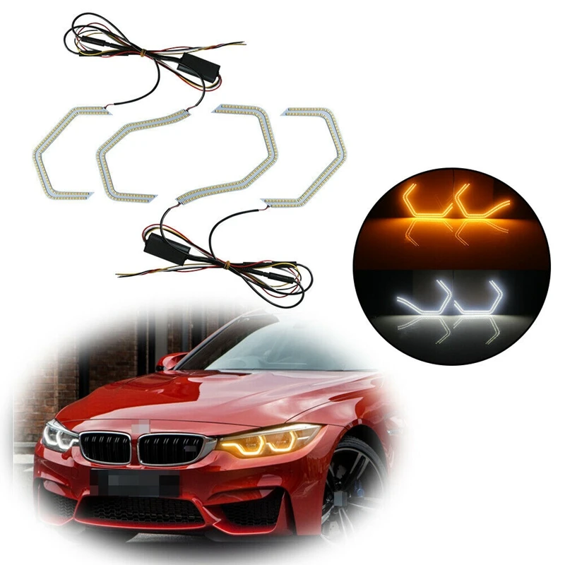 Car M4 Iconic Style LED Angel Eye with Relay Wirings for-BMW 2 3 4 5 Series F32 335I F82 F80 M3/M4 E90 E92
Car M4 Iconic Style LED Angel Eye with Relay Wirings for-BMW 2 3 4 5 Series F32 335I F82 F80 M3/M4 E90 E92