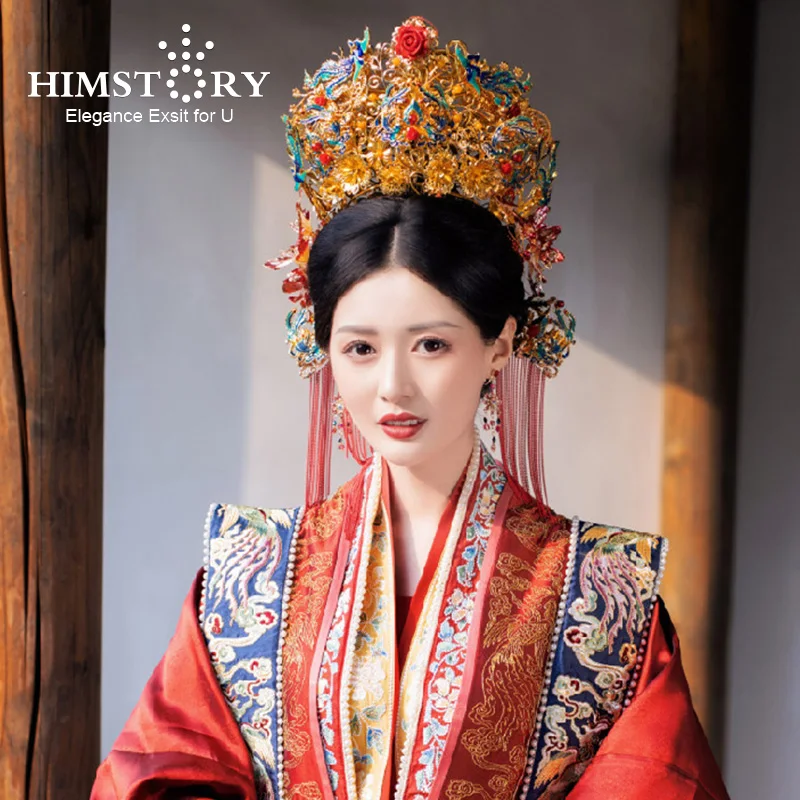 HIMSTORY Классическая искусственная золотая корона королевы Феникса роскошные кисточки из бисера Свадебные сценические украшения аксессуары ...
HIMSTORY Классическая искусственная золотая корона королевы Феникса роскошные кисточки из бисера Свадебные сценические украшения аксессуары ...