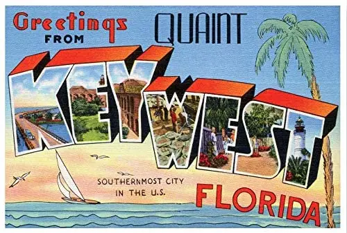 NGFD Key West Florida Fl Old Retro Vintage Travel Postcard Reproduction Metal Sign Tin Sign 8x12 inch
NGFD Key West Florida Fl Old Retro Vintage Travel Postcard Reproduction Metal Sign Tin Sign 8x12 inch