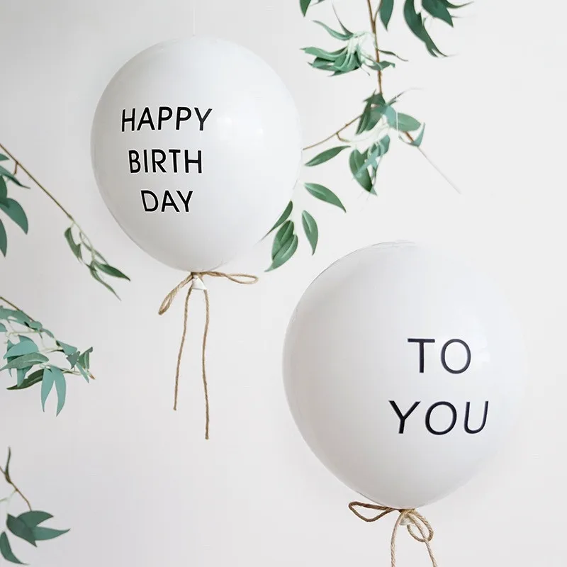 10pcs 10 Inch White Happy Birthday Balloons HAPPY BIRTHDAY TO YOU Letter Latex Balloon Birthday Party Decorations
10pcs 10 Inch White Happy Birthday Balloons HAPPY BIRTHDAY TO YOU Letter Latex Balloon Birthday Party Decorations