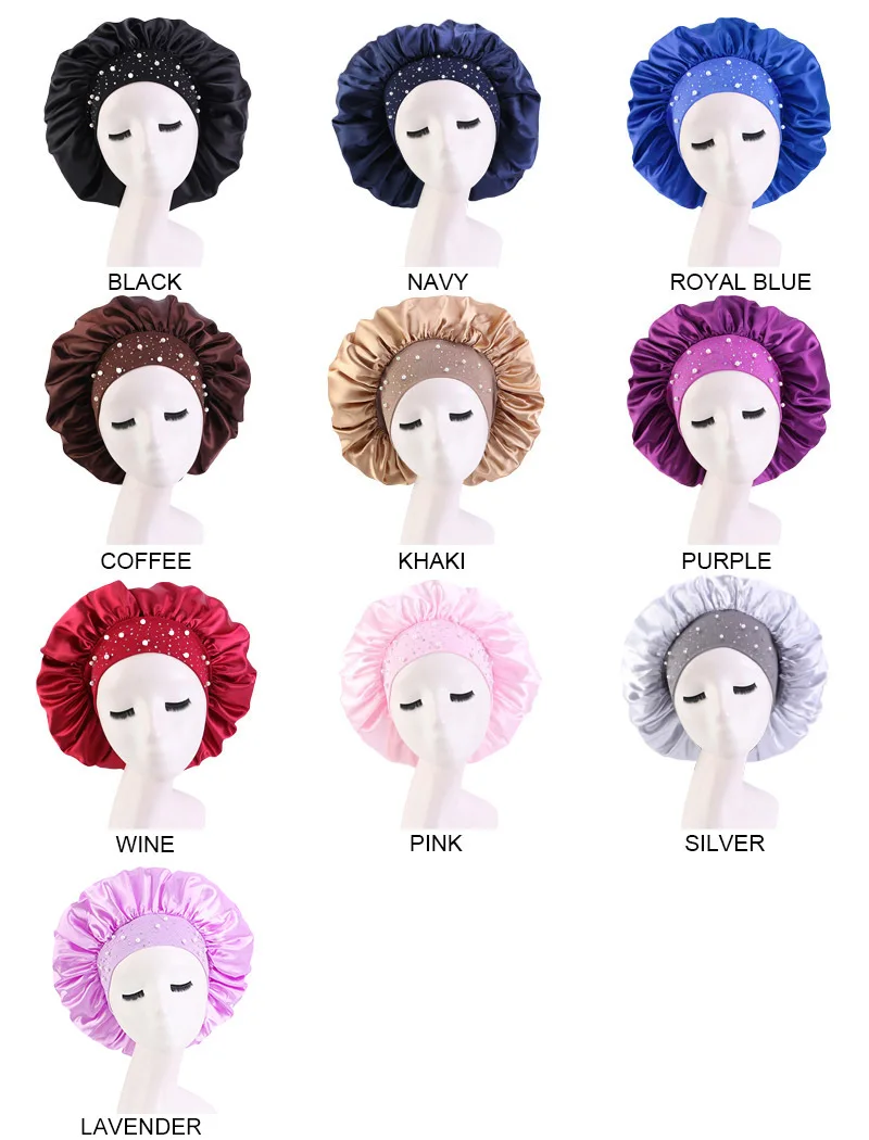 Gypsophila Paniculata Rhinestone Elastic Hair Cap For Sleeping Night Hat Large Satin Round Women Haircare Bonnet HeadCover
Gypsophila Paniculata Rhinestone Elastic Hair Cap For Sleeping Night Hat Large Satin Round Women Haircare Bonnet HeadCover