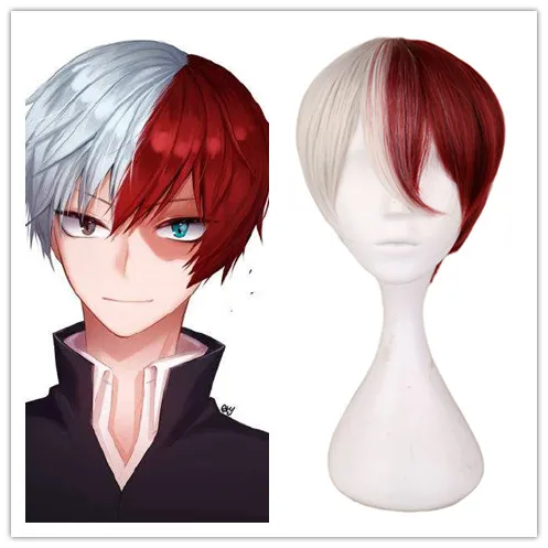 Мой герой Академия Boku no Hiro Akademia шото Тодороки Shouto серебристый белый и красный