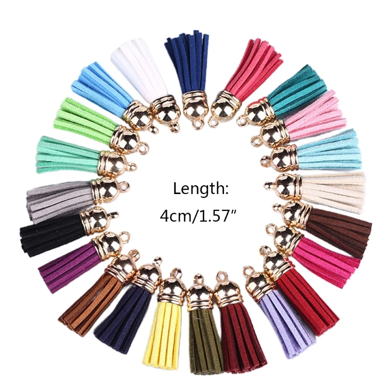 20 Pcs 4cm Tassels Pendants Multi Colors Faux Suede Leather DIY Crafts Accessory
20 Pcs 4cm Tassels Pendants Multi Colors Faux Suede Leather DIY Crafts Accessory
