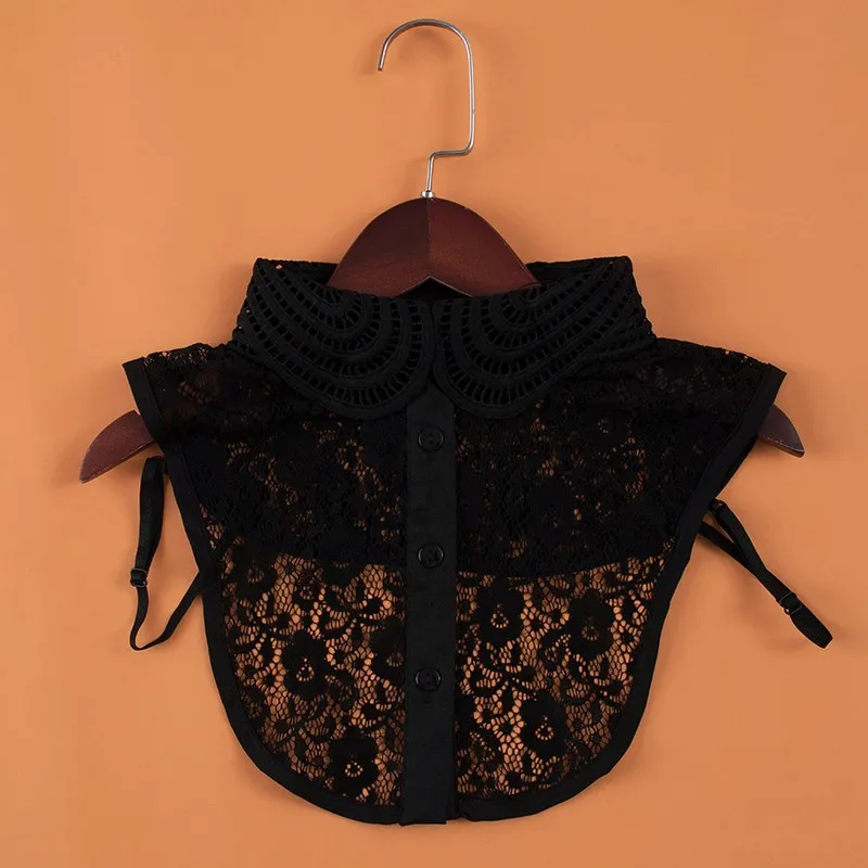 Harajuku Fashion European Pastoral Style Female False Fake Collar Hollow Out Embroidery Floral Lace Half Shirt Shawl With Tops
Harajuku Fashion European Pastoral Style Female False Fake Collar Hollow Out Embroidery Floral Lace Half Shirt Shawl With Tops