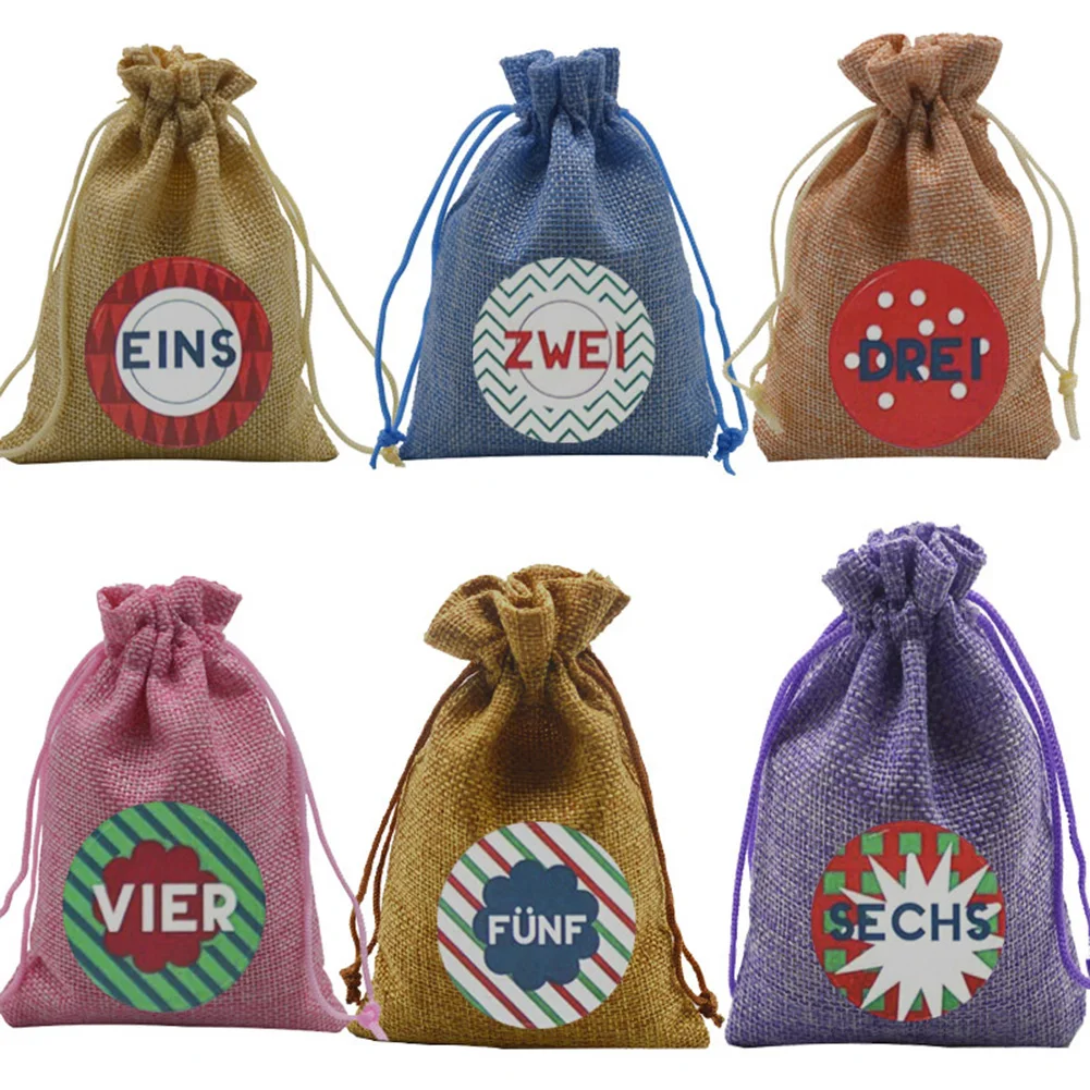 24Pcs Advent Christmas Calendar Filling Candy Linen Bags Gift Bags Christmas Advent Calendar 24 Color Gift Storage Bag Linen Ca
24Pcs Advent Christmas Calendar Filling Candy Linen Bags Gift Bags Christmas Advent Calendar 24 Color Gift Storage Bag Linen Ca
