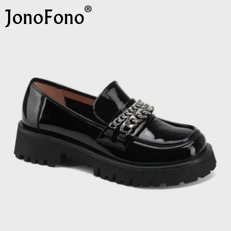 JonoFono Real Leather Women'S Pumps Chains Slip On Spring Women Shoes Fashion Square Heel Ladies Footwear Size 34-40
JonoFono Real Leather Women'S Pumps Chains Slip On Spring Women Shoes Fashion Square Heel Ladies Footwear Size 34-40