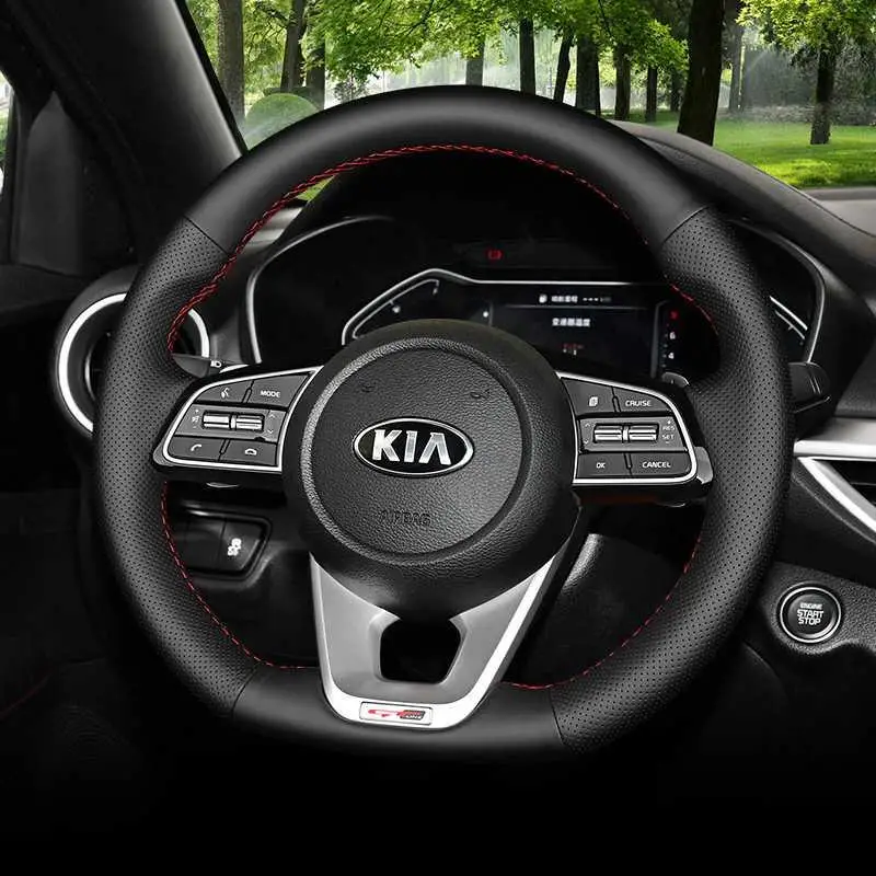 Подходит для Kia Cerato Sportage Seltos RIO cerato K5 Cachet Forte KX5 Pegas чехол рулевого колеса автомобиля