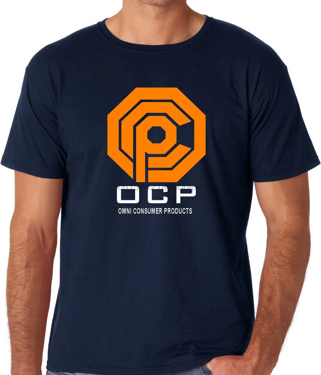 Omni потребительские продукты Ocp Вдохновленный Robocop 80S фильм футболка|Мужские