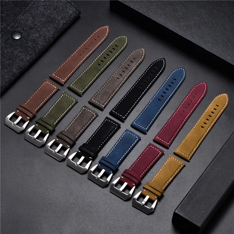 Pop Sale Vintage Strap Matte Leather Watchband Men Women 18mm 20mm 22mm 24mm Straps Famous Military Watch Band Accessories
Pop Sale Vintage Strap Matte Leather Watchband Men Women 18mm 20mm 22mm 24mm Straps Famous Military Watch Band Accessories