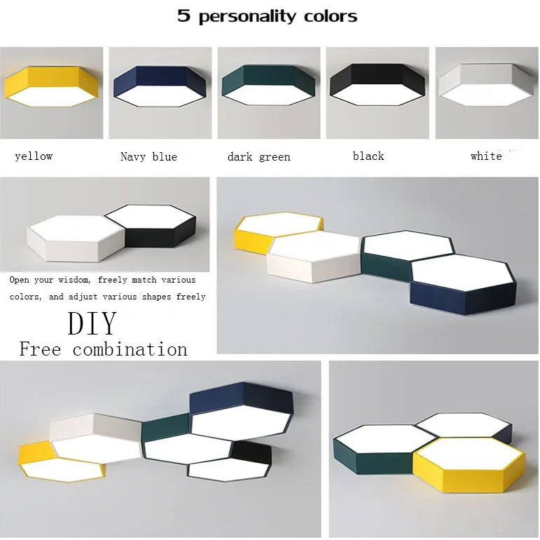 Nordic modern multicolor DIY combination LED ceiling lamp bedroom chandelier restaurant LED lamp hotel LED control lamp
Nordic modern multicolor DIY combination LED ceiling lamp bedroom chandelier restaurant LED lamp hotel LED control lamp