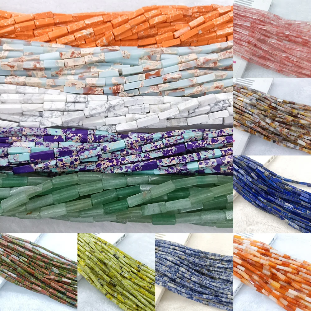 4x13m Piedra Natural Rectangular Cuentas Esparcidas Cuentas De Cristal Para Fabricación de Joyería DIY Collar Pulsera Accesorios
4x13m Piedra Natural Rectangular Cuentas Esparcidas Cuentas De Cristal Para Fabricación de Joyería DIY Collar Pulsera Accesorios